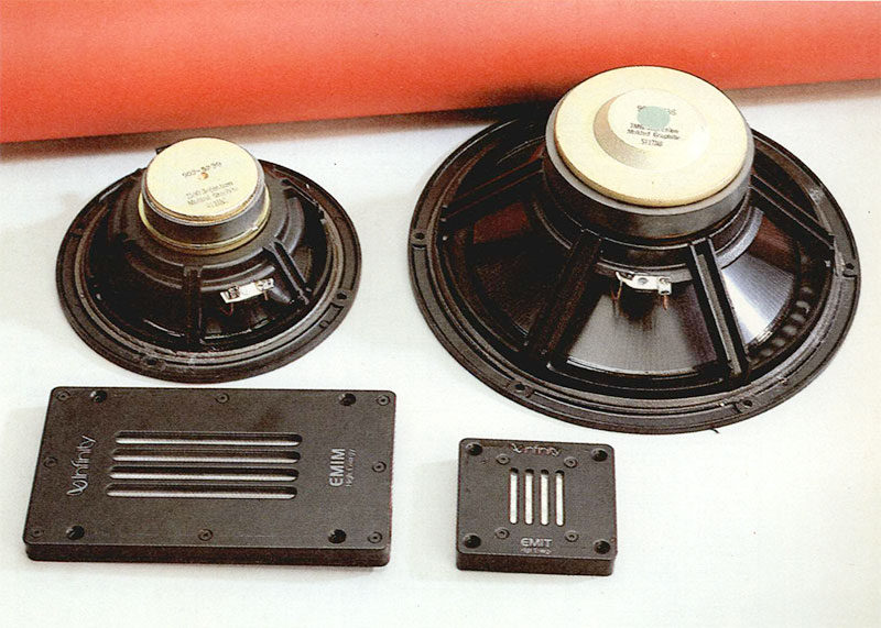 Il tweeter ed il mid alto adottano la tecnologia planare, tanto cara alla Infinity. Il mid basso ed il woofer presentano una speciale membrana in polipropilene con iniezioni di fibre di grafite. Il cestello è in pressofusione e garantisce una elevata rigidità della struttura.