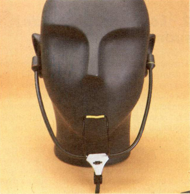 Figura 7 - Microfono bìnaurale Sennheiser MKE 2002 montato su una testa artificiale.