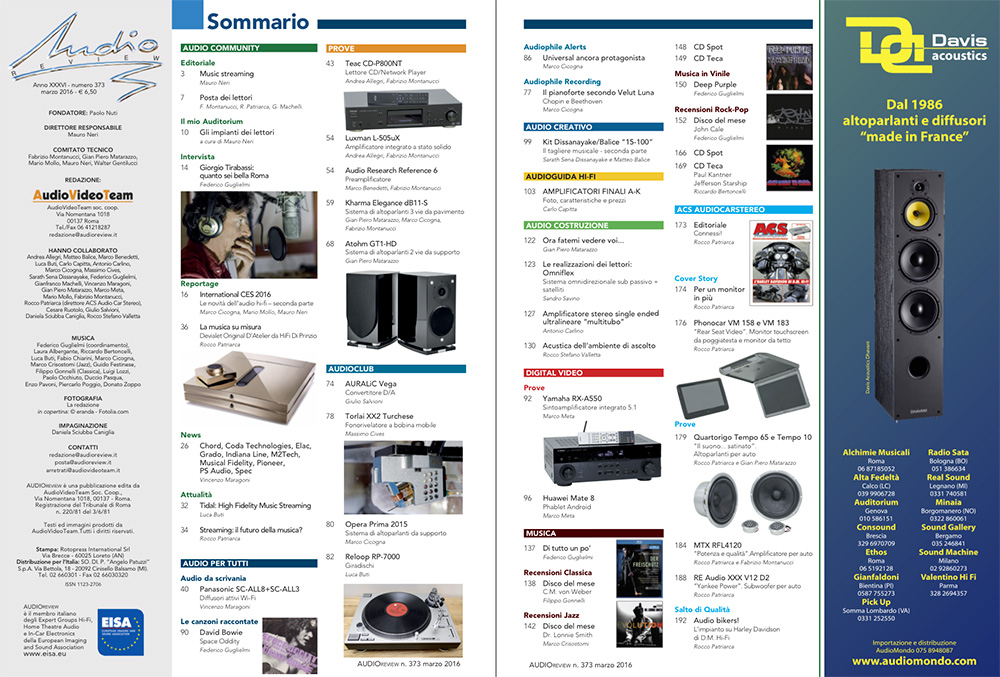 Sommario AudioReview 373