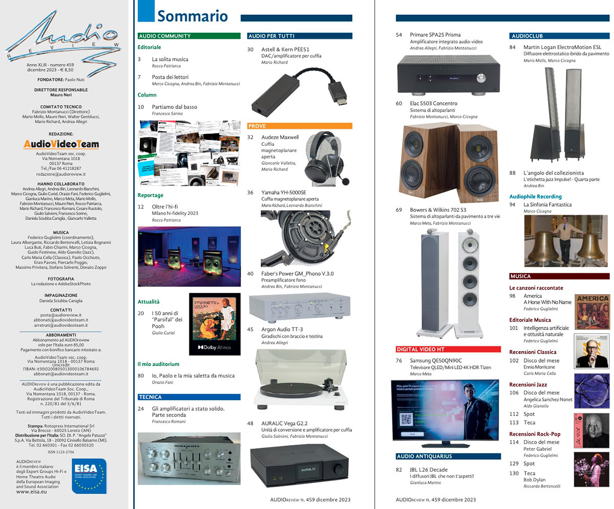 Sommario AudioReview 459