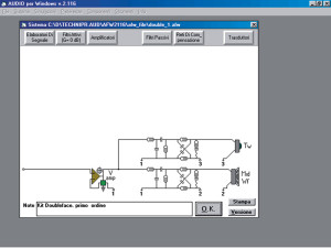 Fig.1 L'editor di sistema del vecchio WinCross (a sinistra) e di AUDIO per Windows a confronto.